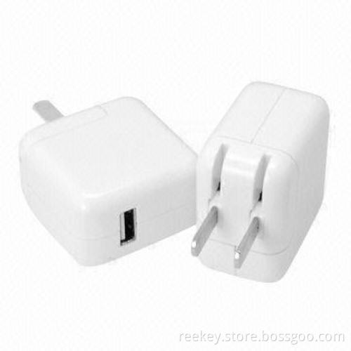 5V USB Travel Chargers with White Beautiful Cover